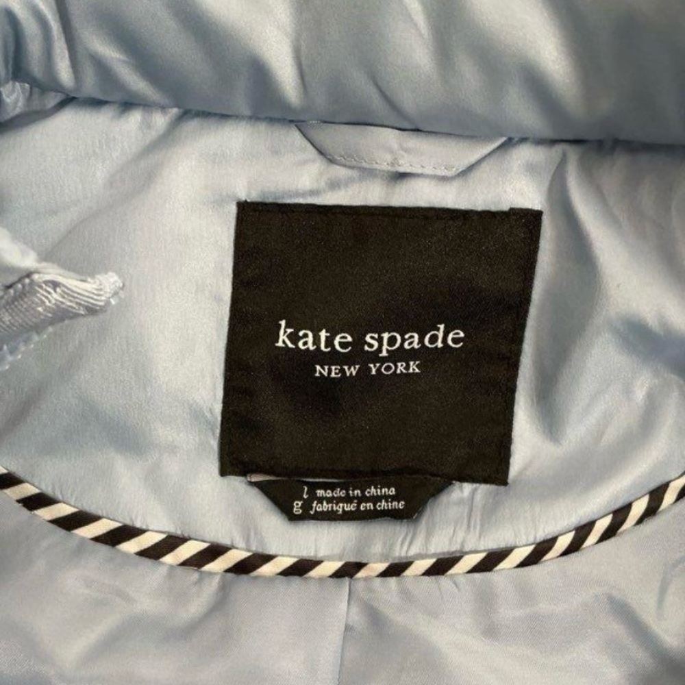 Kate Spade Quilted Sleeveless Vest in Light Blue - Picture 4 of 5